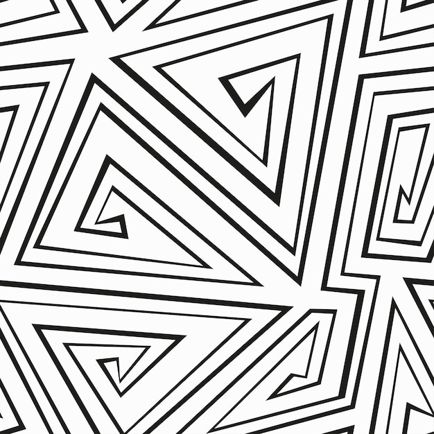 Monochrome geometric seamless pattern