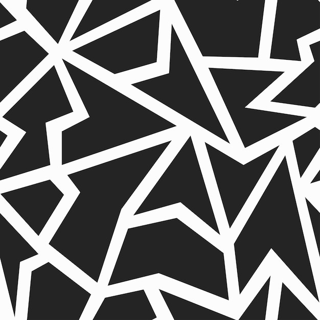 Monochrome geometric seamless pattern