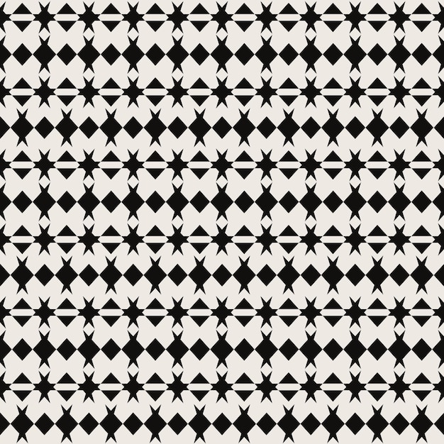 Monochrome geometric wallpaper. Decorative seamless pattern. Repeating background. Tileable print.