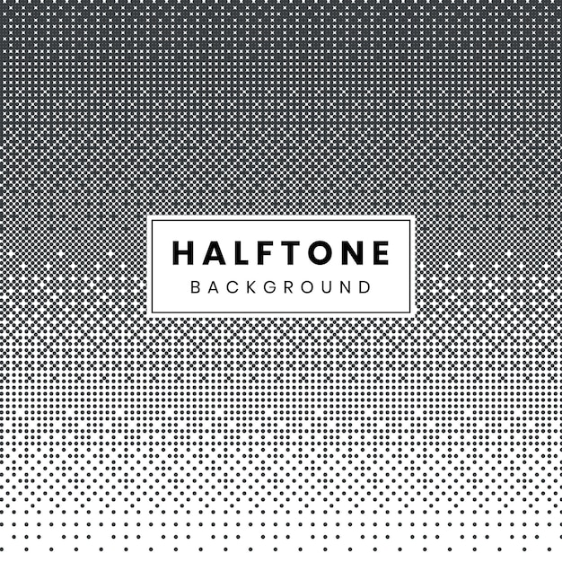 Vector monochrome gradiant pattern halftone