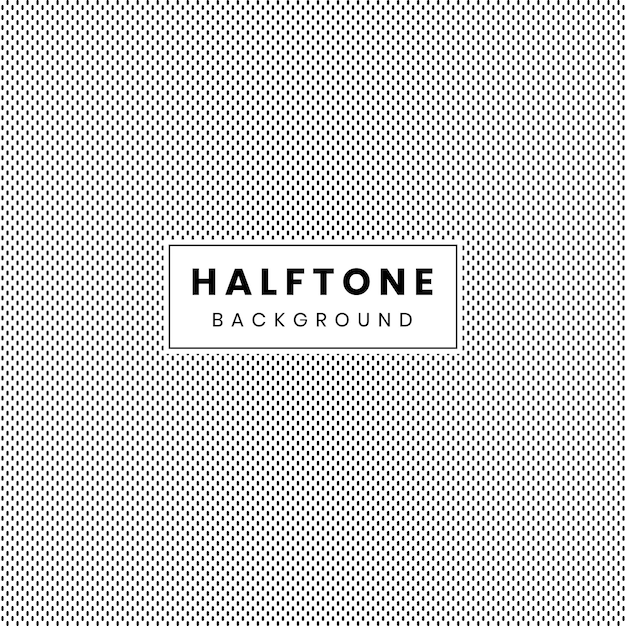 Monochrome halftone on white background