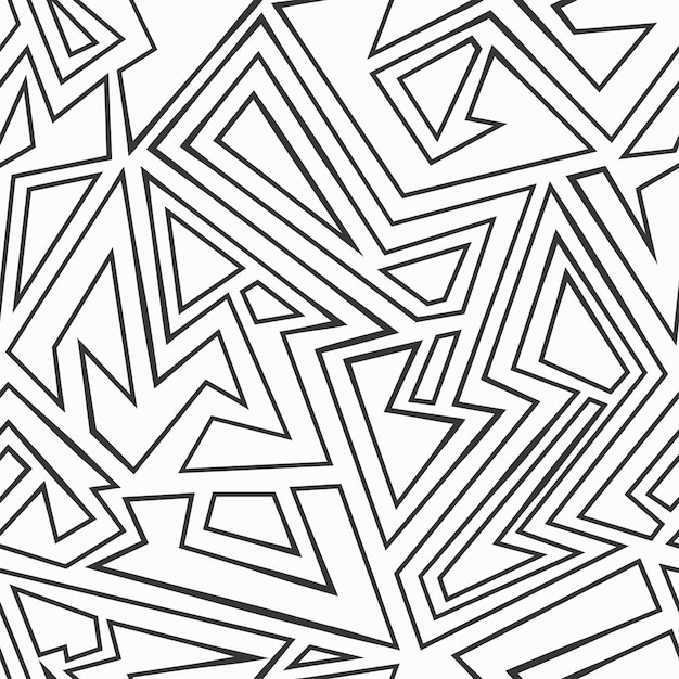 Premium Vector | Monochrome maze seamless pattern