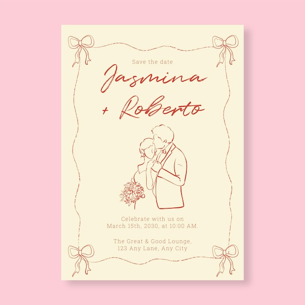 monochrome minimalist wedding invitation stylish and timeless layout for formal and timeless