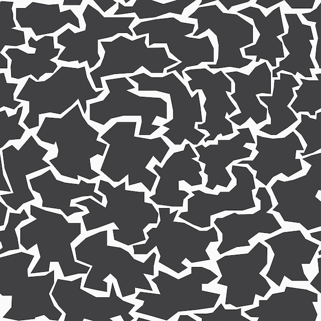 Monochrome pieces seamless pattern