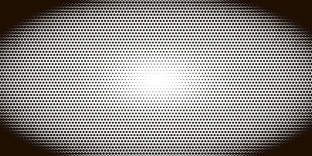 Monochrome pixel halftone ellipse gradient pattern