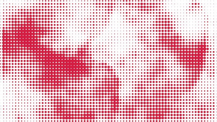 Vector monochrome printing raster abstract vector halftone background