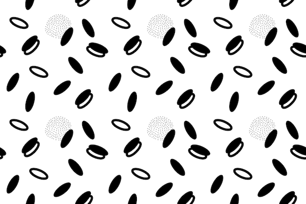 Monochrome seamless pattern