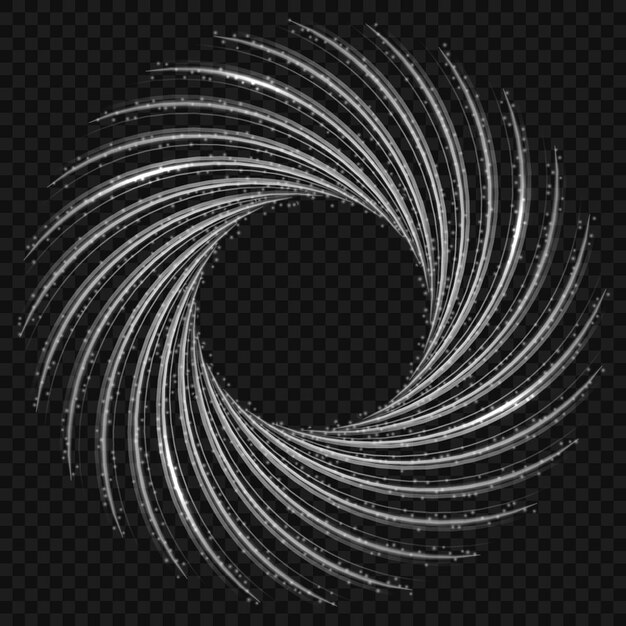 Monochrome spiral