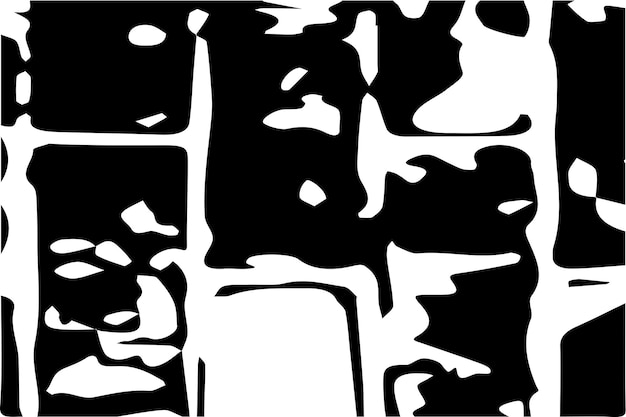 Vector monochrome verontruste grungy achtergrond in zwart-witte textuur met donkere vlekkenkrassen en li