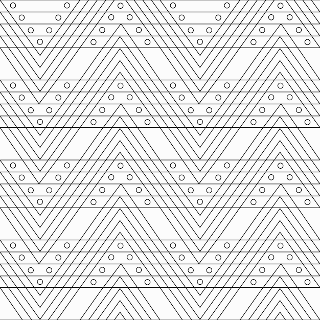 Monochrome zigzag seamless pattern