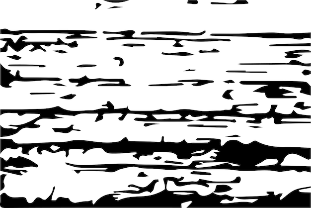 Monochroom Grunge Achtergrond Abstract Zwart-wit patroon met gekraste lijnen Vlekken en Blobs