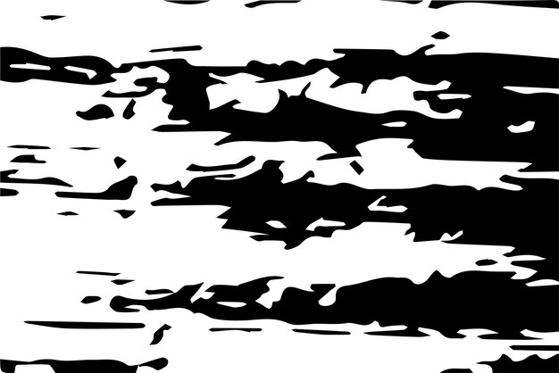 Monochroom Grunge Achtergrond Abstract Zwart-wit patroon met gekraste lijnen Vlekken en Blobs