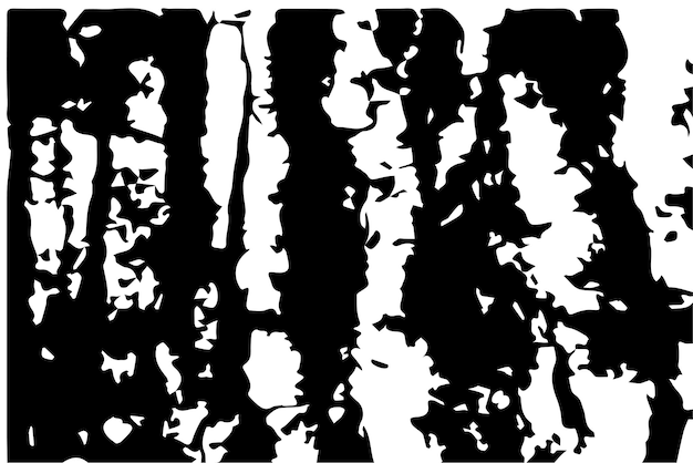 Monochroom Grunge Achtergrond Abstract Zwart-wit patroon met gekraste lijnen Vlekken en Blobs