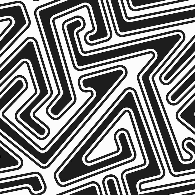 Monochroom lijnen naadloos patroon