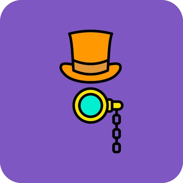 Vector monocle icon