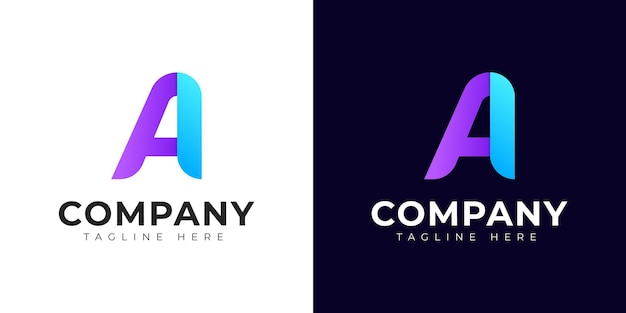 Monogram ai en ia eerste letter logo-ontwerp