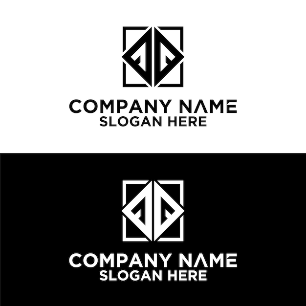 Vettore design del logo della collezione monogramma premium