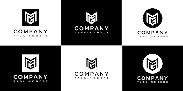 monogram collection logo design