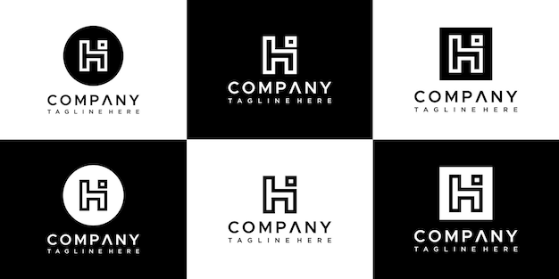 Vector monogram collection logo design