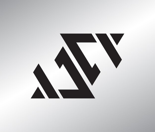 monogram design logo with vector symbol