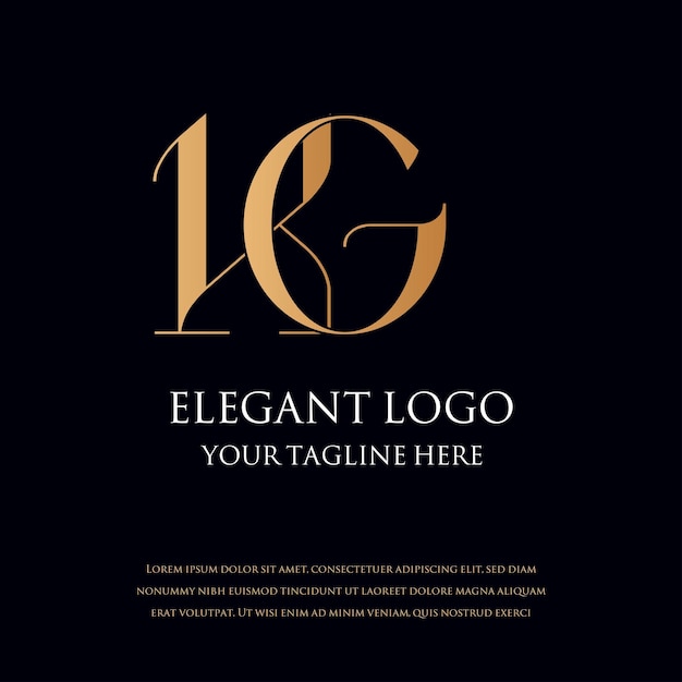 Loghi monogram eleganti