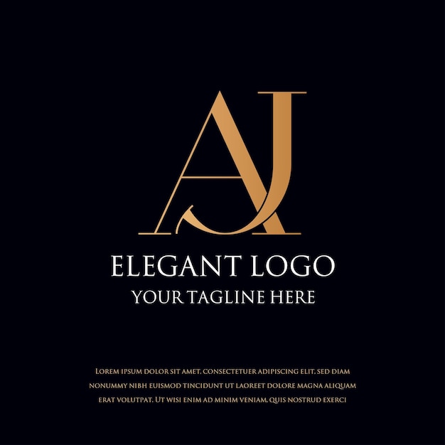 Vector monogram elegant logos