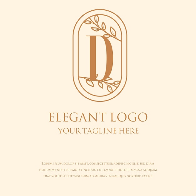 Vettore loghi monogram eleganti