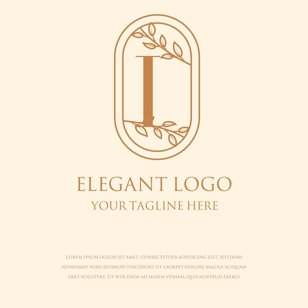 Вектор Логотипы monogram elegant