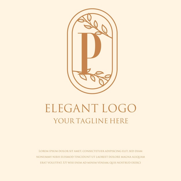 Vector monogram elegant logos