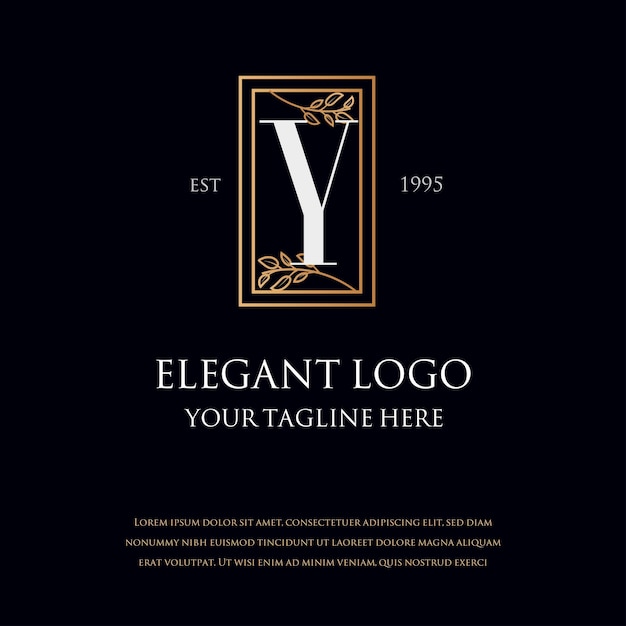 Vettore loghi monogram eleganti