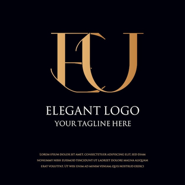 Loghi monogram eleganti