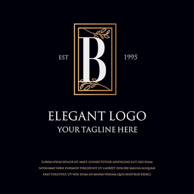 Vector monogram elegante logo's