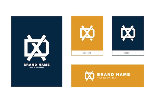 Monogram letter DX or XD with interlock style good for brand clothing apparel streetwear