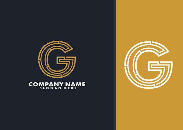 Monogram letter G elegant logo design modern initial logo