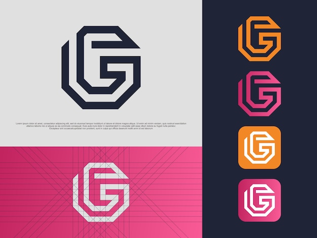 Monogram letter g logo