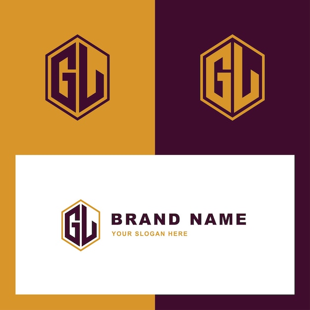 Monogram letter gl or lg with modern style good for brand clothing apparel streetwear