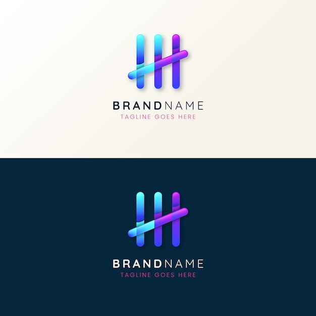 Шаблон дизайна логотипа с монограммой