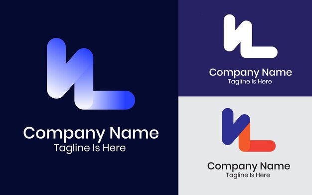 Monogram letter n logo ontwerp