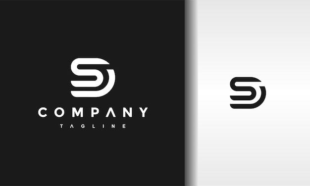 Vector monogram letter sd logo