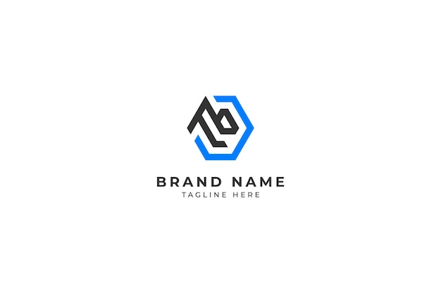 Monogram Letter TB Modern Hexagon logo Design