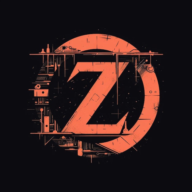 A monogram letter Z vector logo