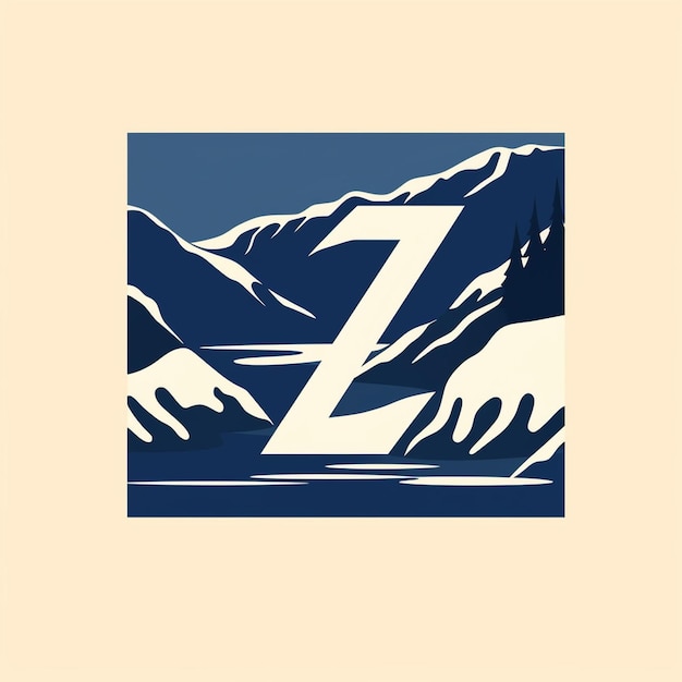 A monogram letter Z vector logo