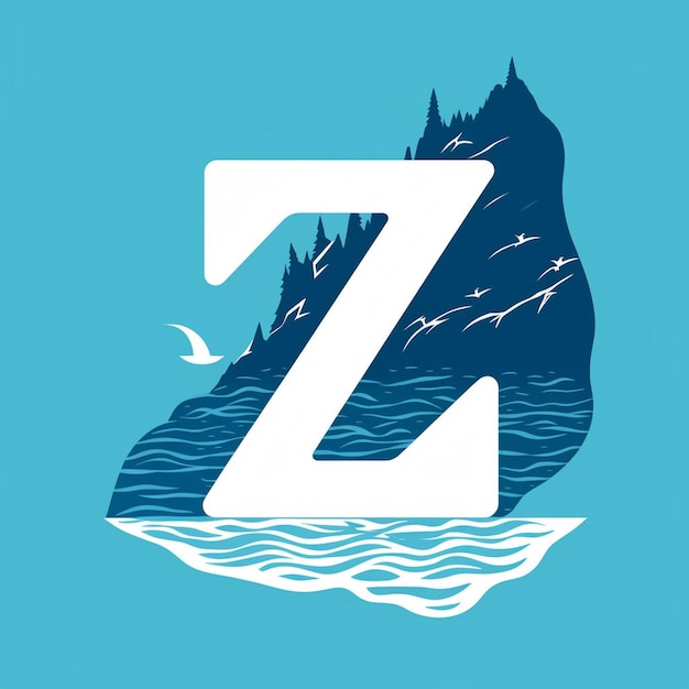 A monogram letter Z vector logo