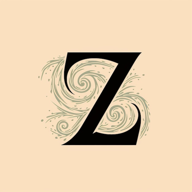 モノグラム文字 Z ベクトルのロゴ