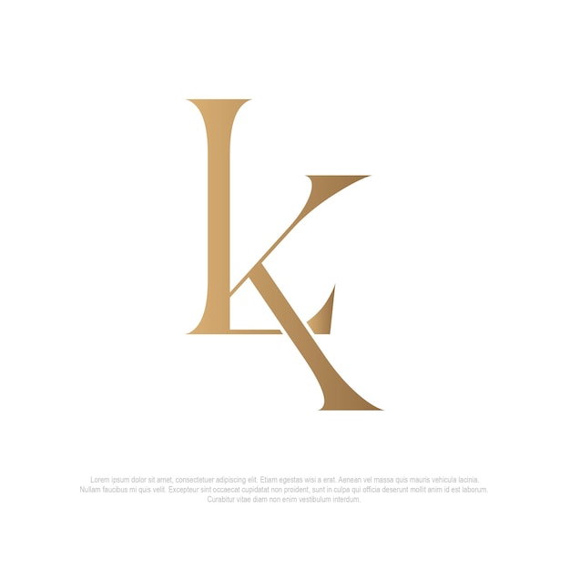 Monogram LK logo