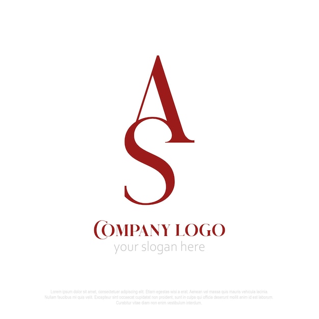 Monogramma logo as elegante