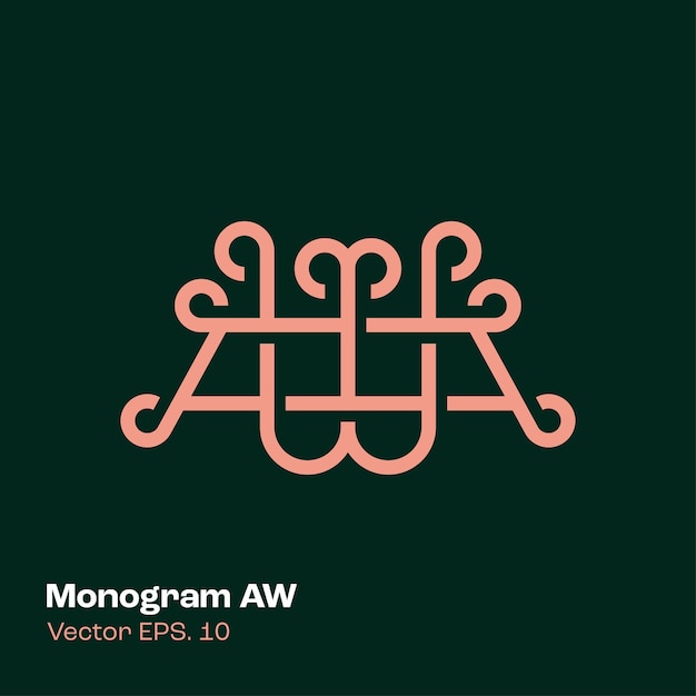 Monogram logo aw