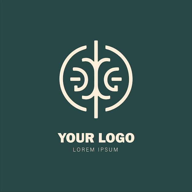 Monogram logo design and ornamental flowers suitable for use as an icon for your business