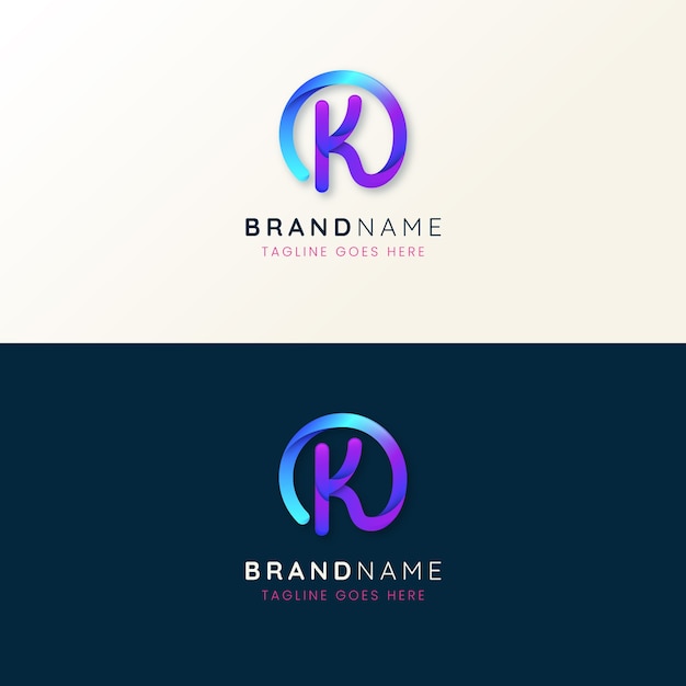 Vector monogram logo design template