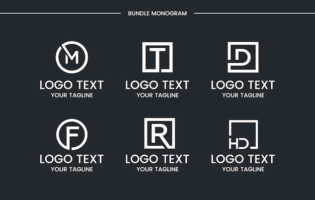 Monogram logo set